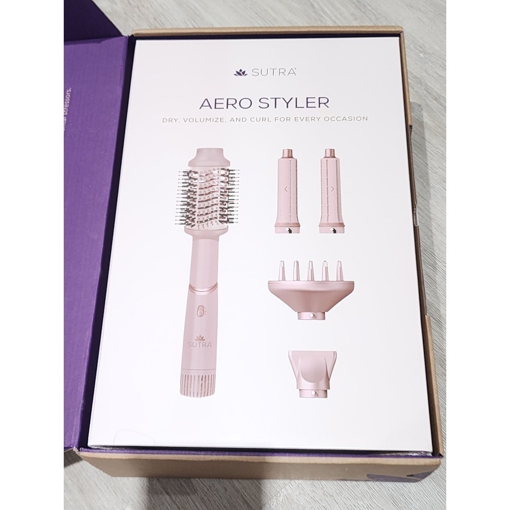 Sutra Aero Styler Pink Multi-Styling Hair Tool 5 Attachments New